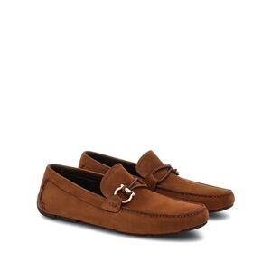Ferragamo Brown Suede Loafers